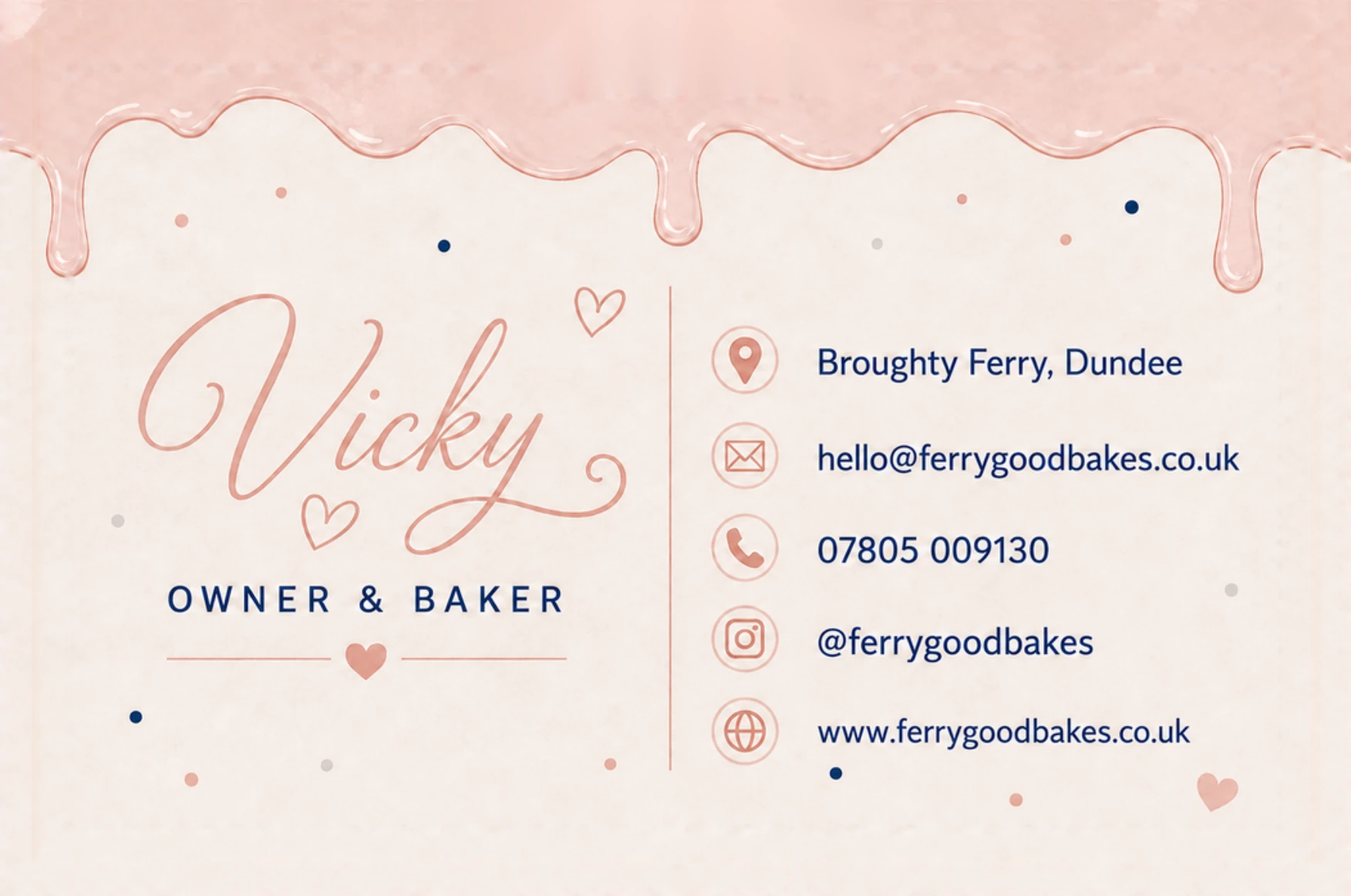 Vicky, owner and baker at Ferry Good Bakes